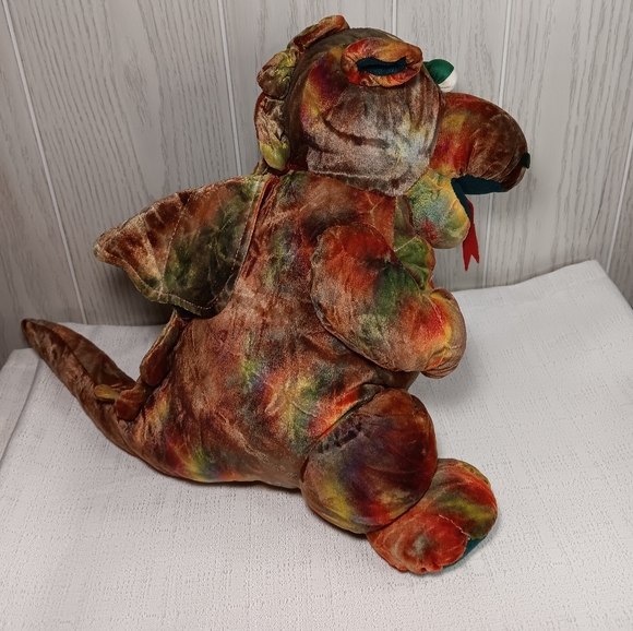 1992 Ensemble Chosun tie dye plush dragon Makes a high-pitched squeaking sound - Picture 3 of 9